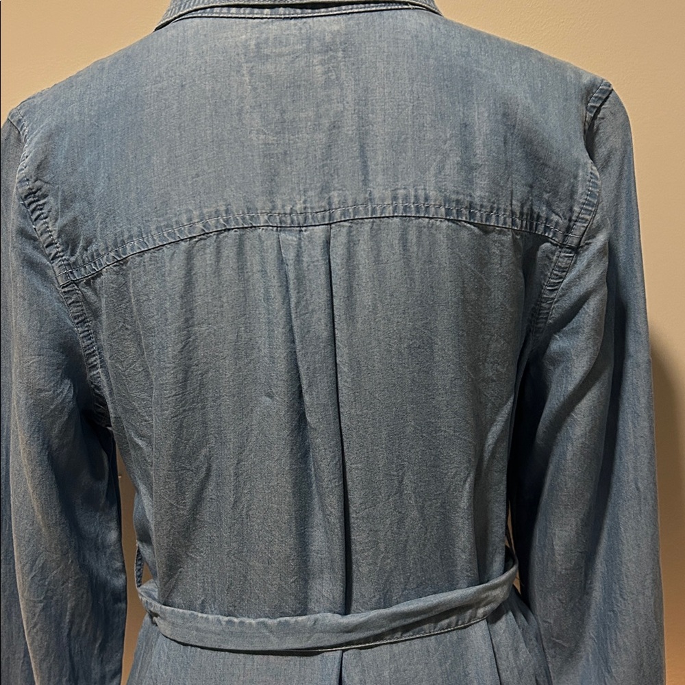 SO denim Long Sleeve Shirt Dress - Picture 4 of 7